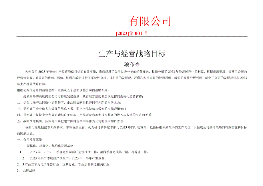 公司生产与经营战略目标实施模板.docx_第2页