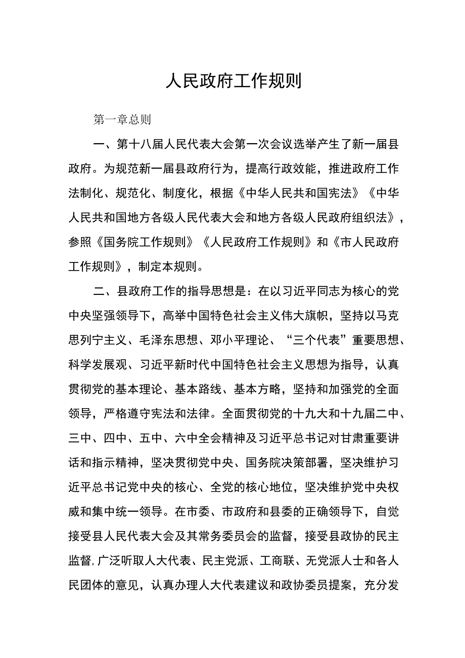 人民政府工作规则.docx_第1页