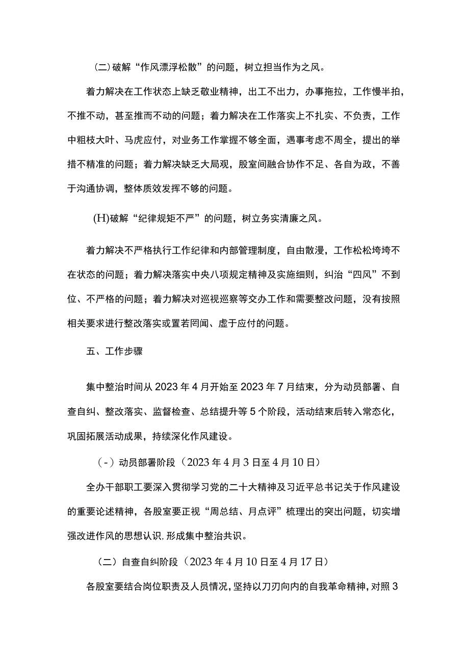 关于开展干部作风整治月活动的工作方案.docx_第3页