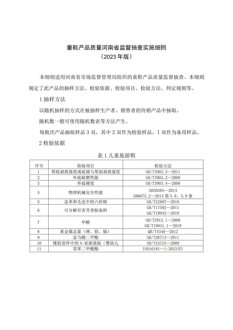 童鞋产品质量河南省监督抽查实施细则2023年版.docx_第1页