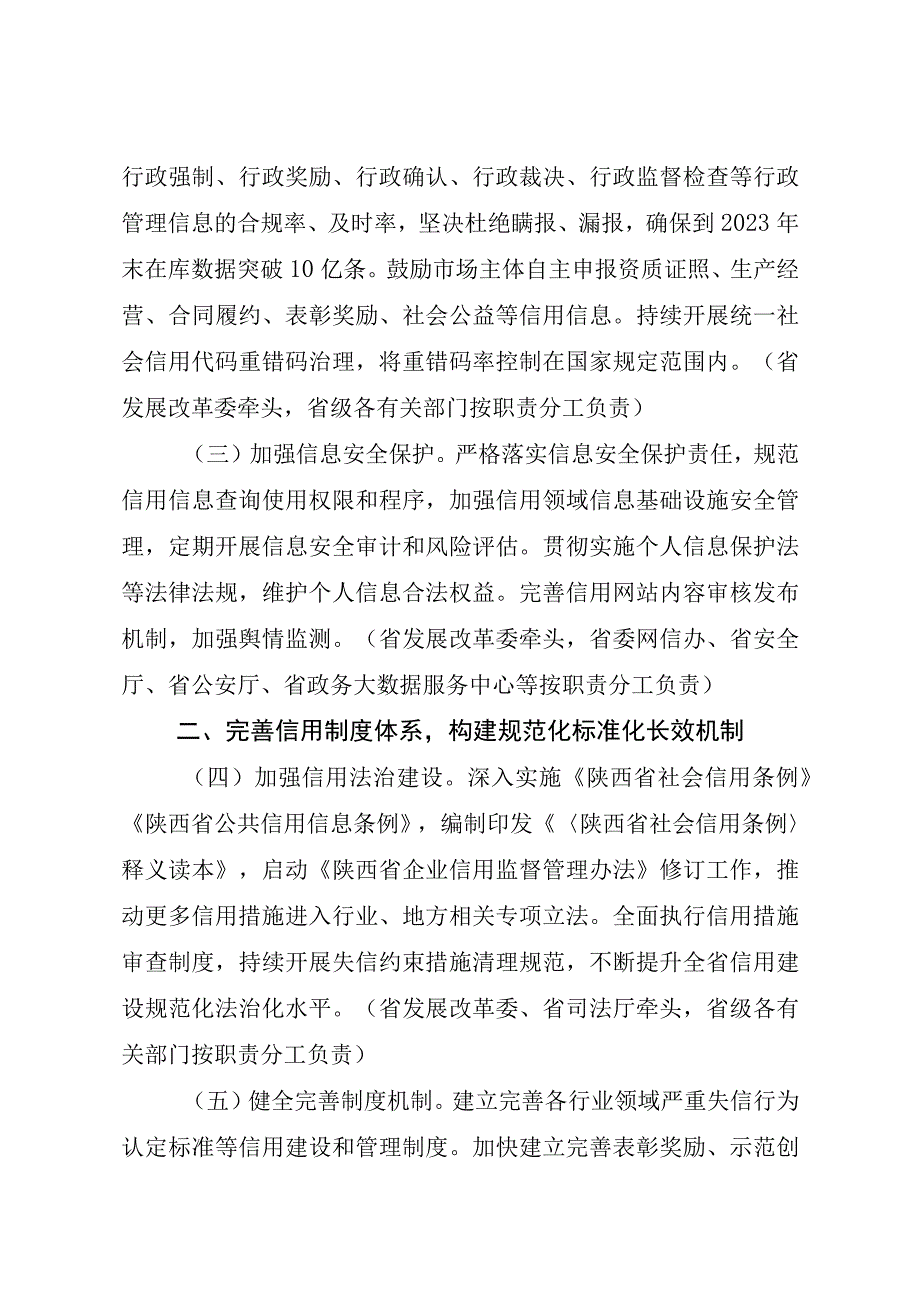 陕西省2023年社会信用体系建设工作要点.docx_第2页