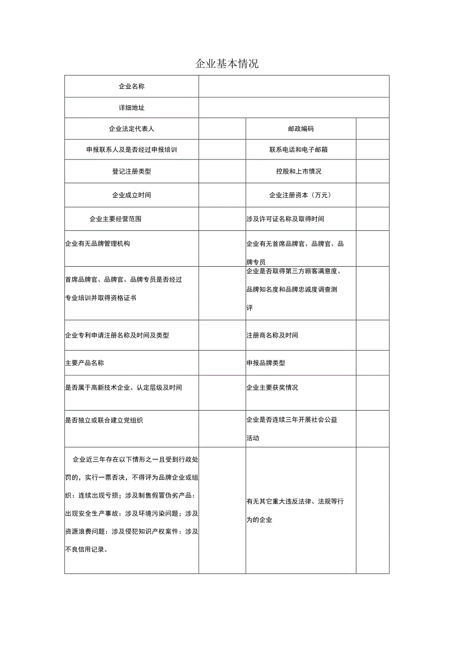 陕西品牌工业农业和科技类企业申报书年度.docx_第2页