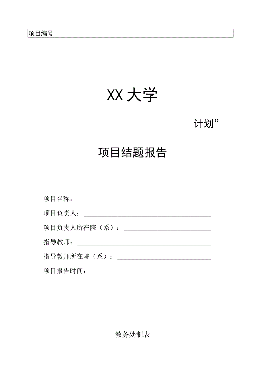 项目结题报告模板.docx_第1页