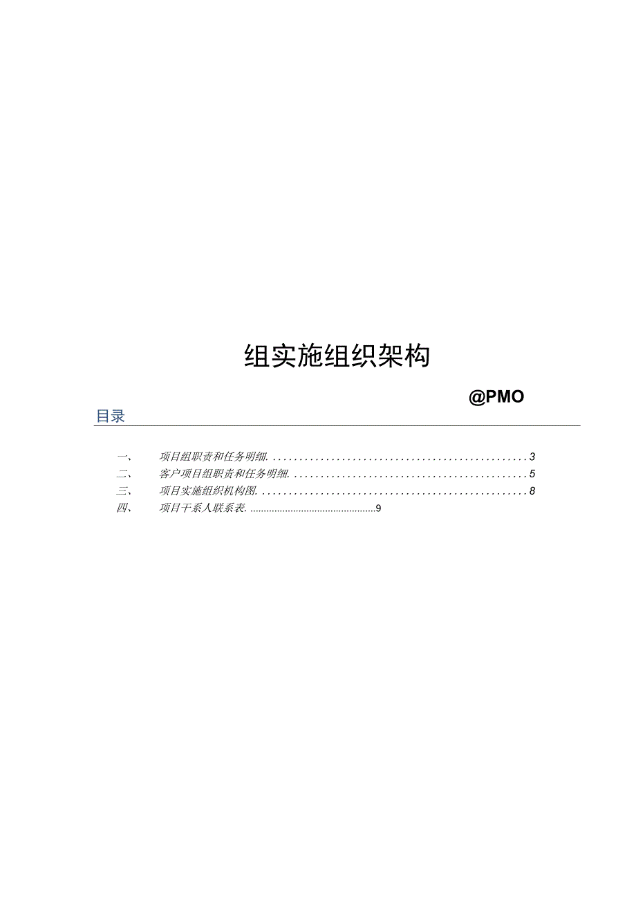 项目实施文档模版_项目组实施组织架构.docx_第1页