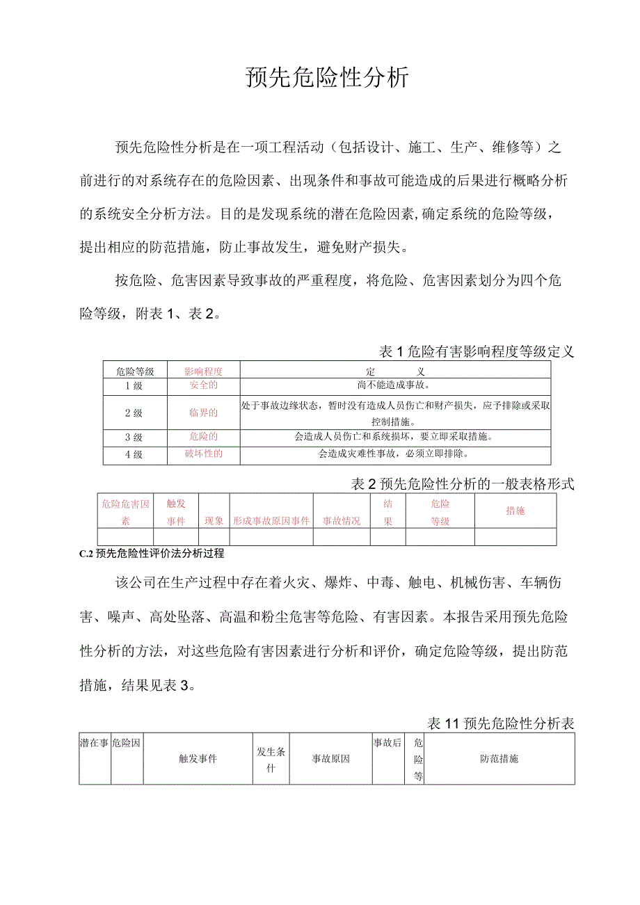 预先危险性分析含表格.docx_第1页