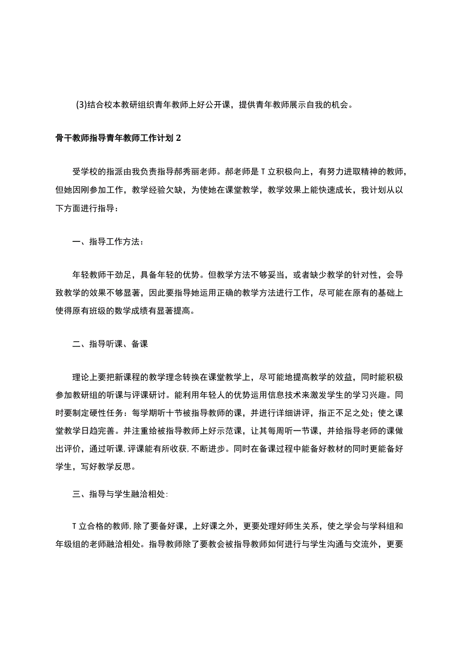 骨干教师指导青年教师工作计划（精选28篇）.docx_第3页