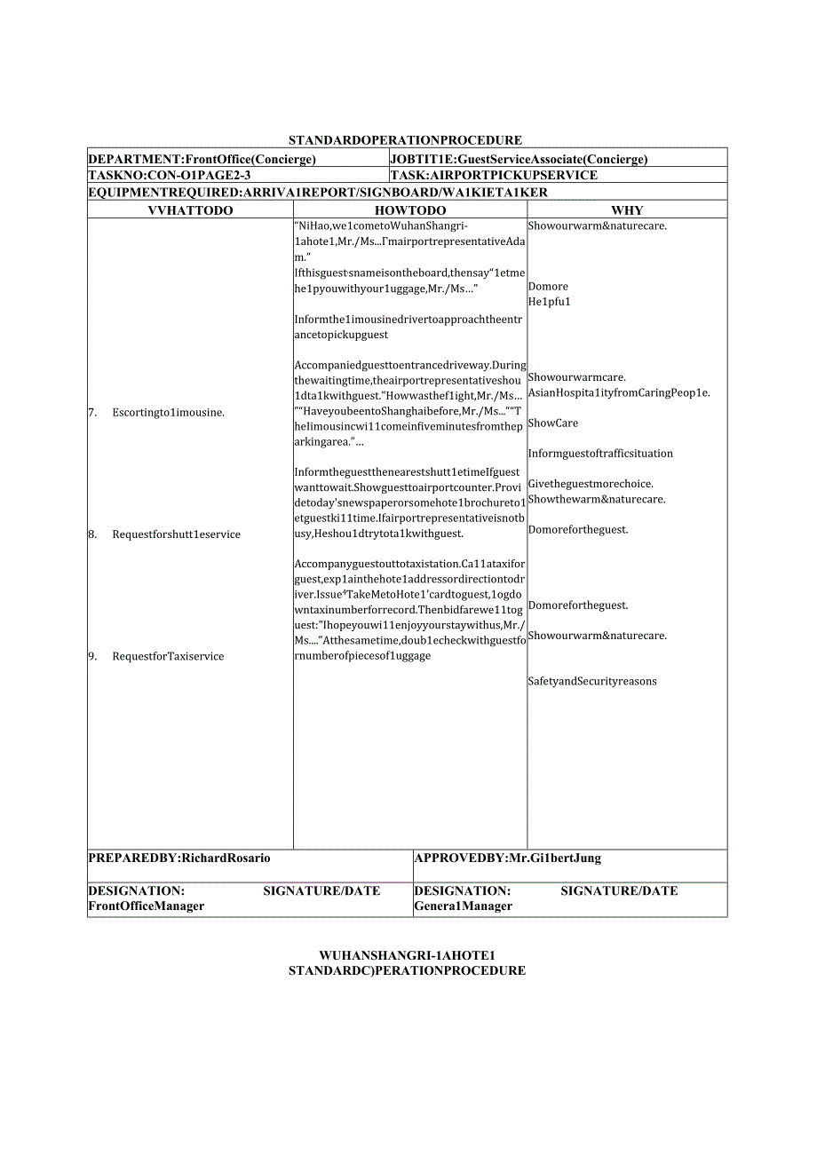 香格里拉礼宾部SOP.docx_第2页