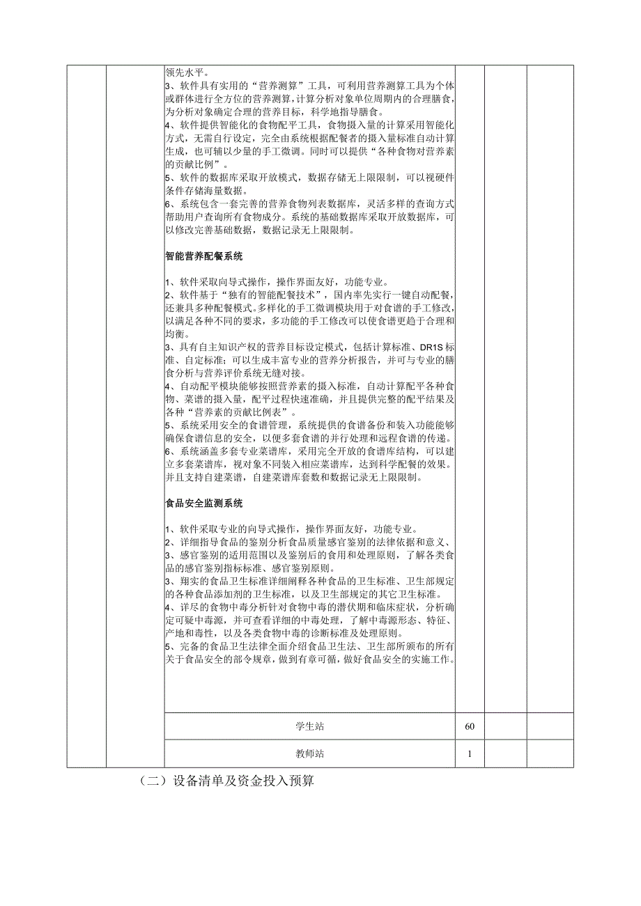 食品营养与检测模拟仿真实训室建设方案.docx_第2页