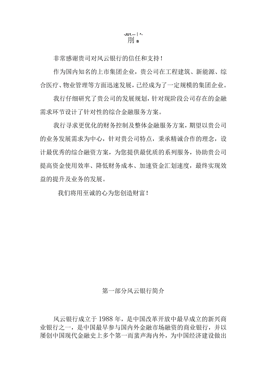 风雨集团有限公司金融服务方案.docx_第2页