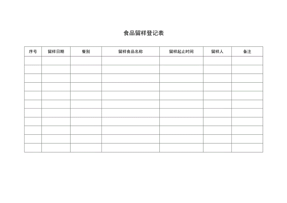 食品留样登记表.docx_第3页