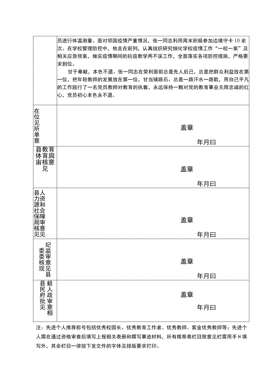 麻栗坡县教育工作先进个人推荐表1.docx_第2页