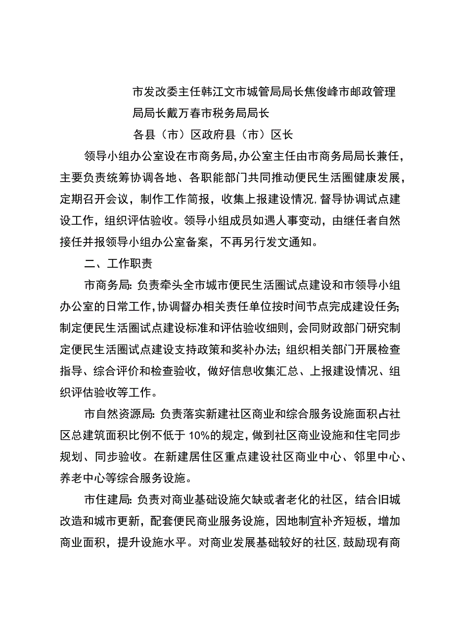 齐齐哈尔市一刻钟便民生活圈试点城市建设工作领导小组组成及责任分工.docx_第2页