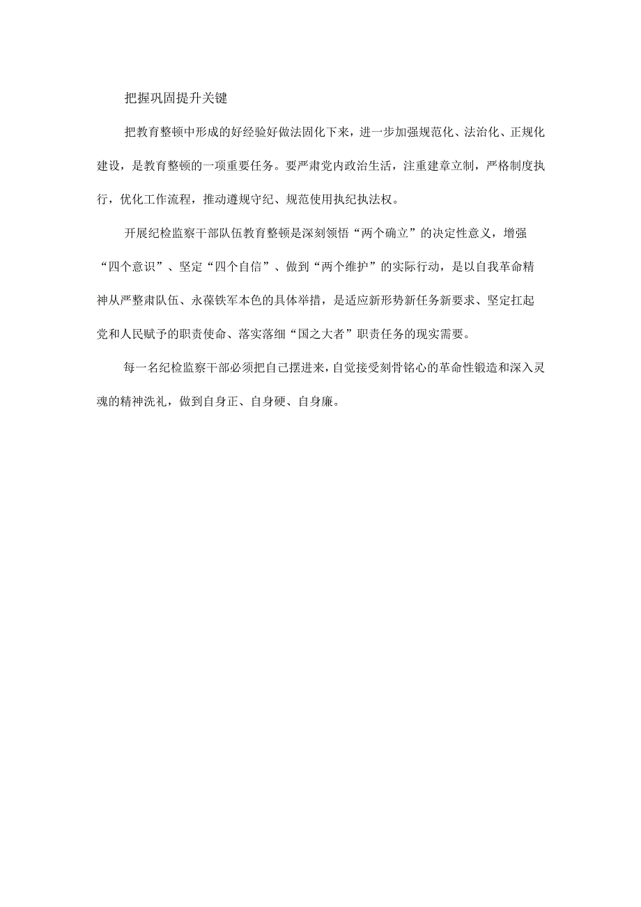 2023年纪检监察干部队伍纪律教育整顿个人心得感悟（3篇）.docx_第3页