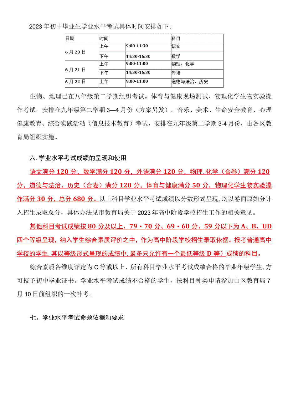 2023年武汉市初中毕业生学业水平考试方案.docx_第2页