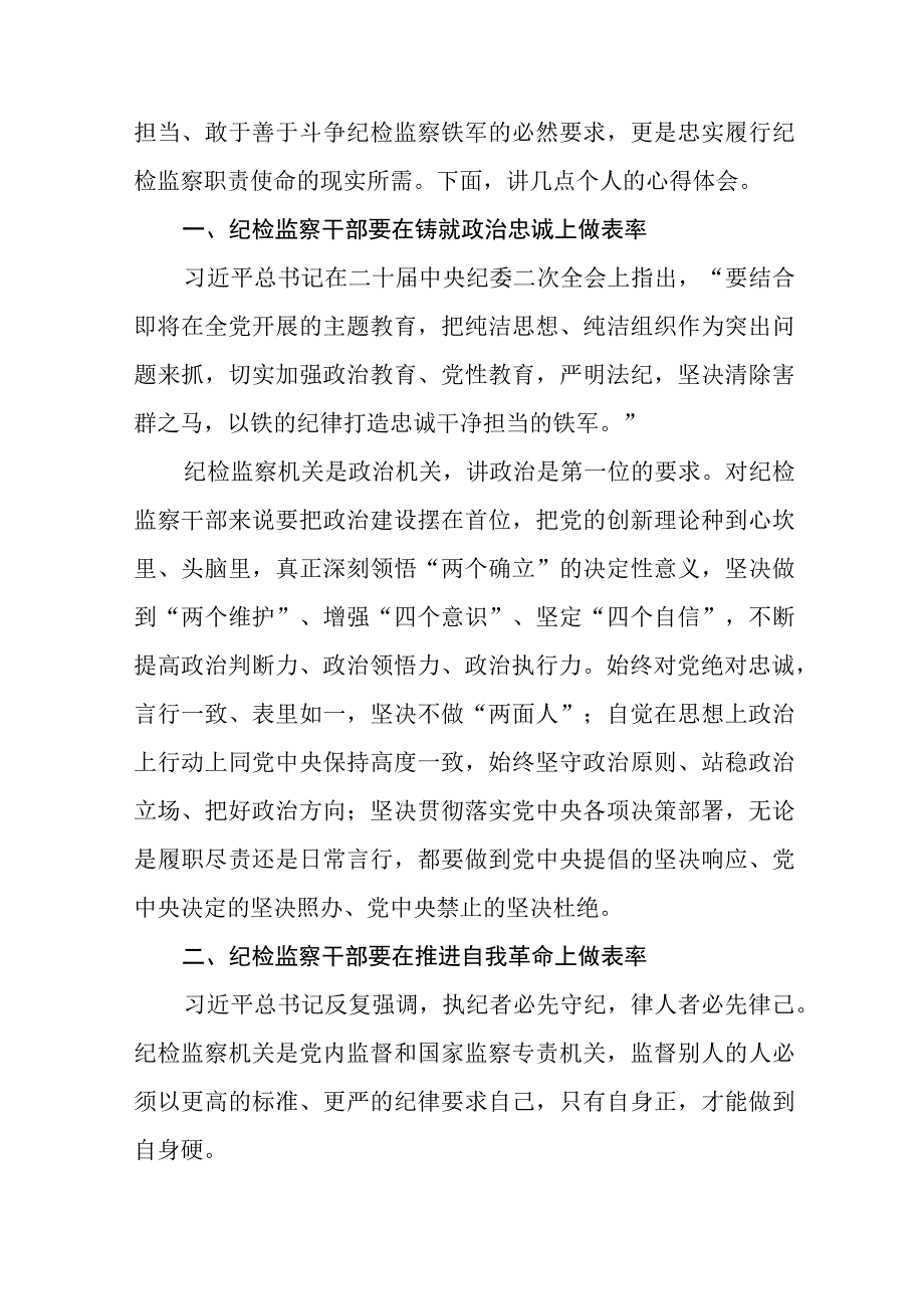 2023年纪检监察干部队伍教育整顿教育心得体会六篇.docx_第3页