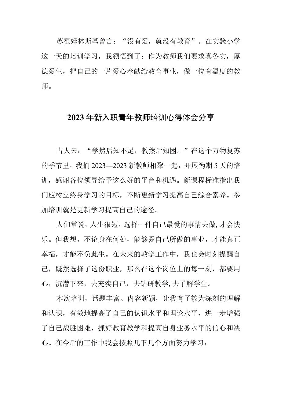 2023年新入职青年教师培训心得体会分享2篇.docx_第3页