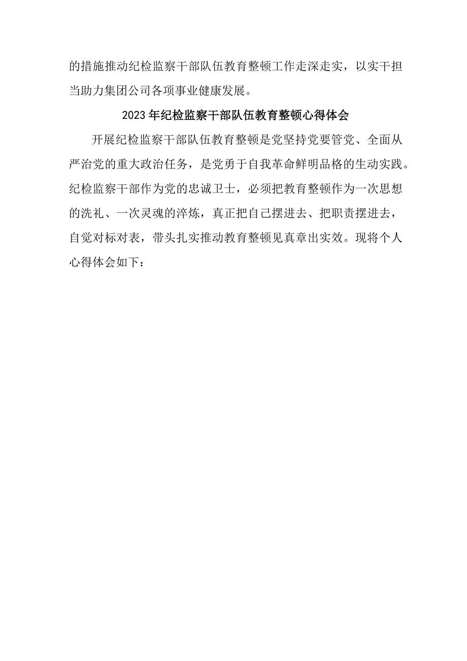 2023年新版全省纪检监察干部队伍思想教育整顿心得体会 （8份）.docx_第3页