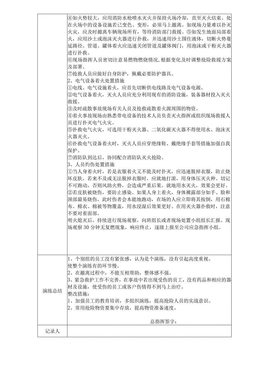 2023火灾事故演练记录.docx_第2页