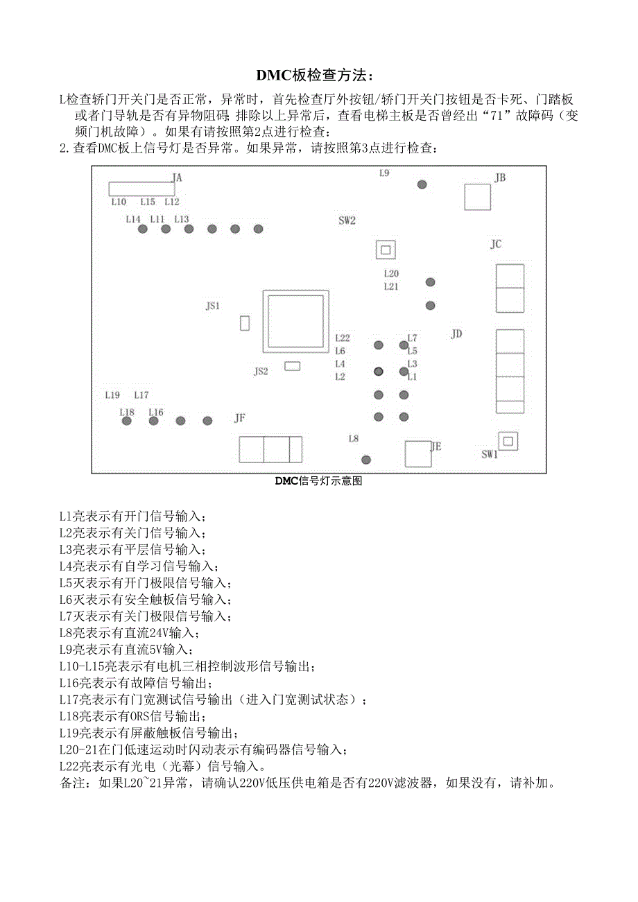 DMC门机板检查方法(1).docx_第1页