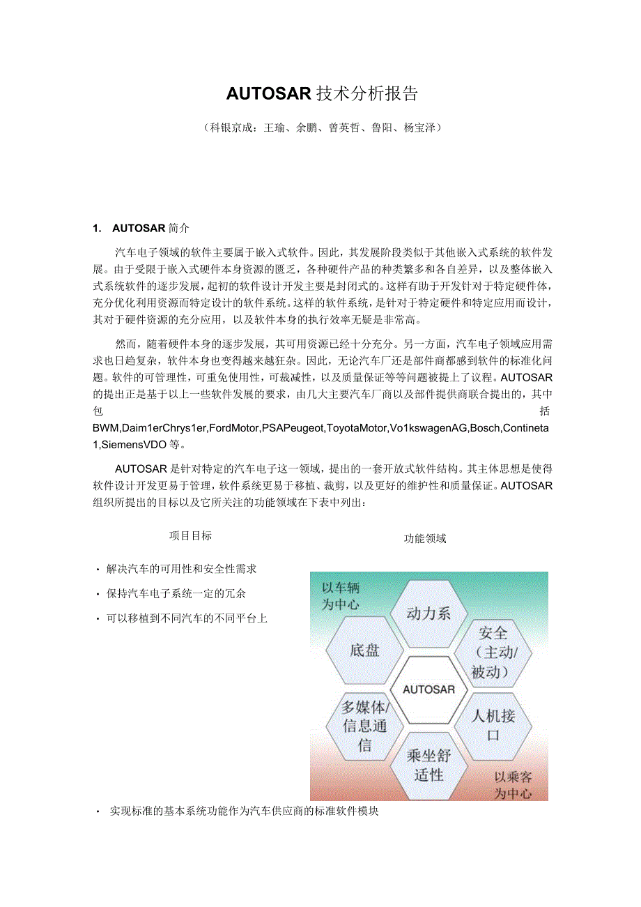 AUTOSAR技术分析报告DOC36页.docx_第1页