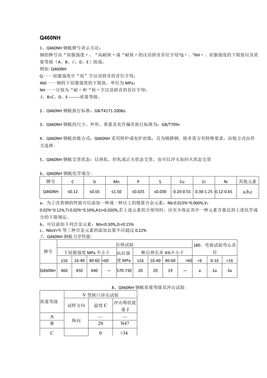 Q460NH耐候钢交货状态及耐大气腐蚀性能.docx_第1页