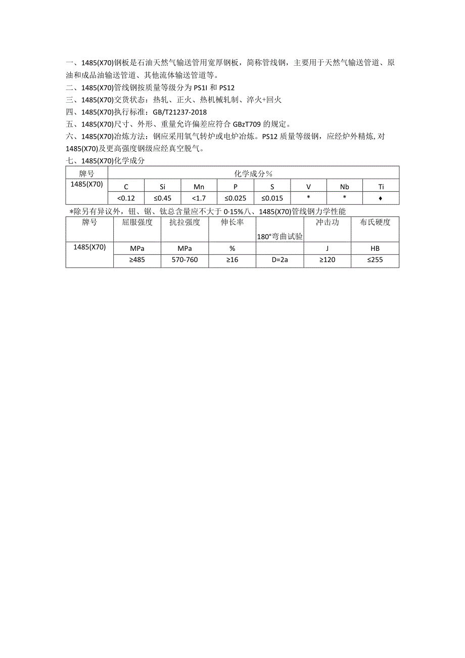 L485X70管线钢性能详解.docx_第1页