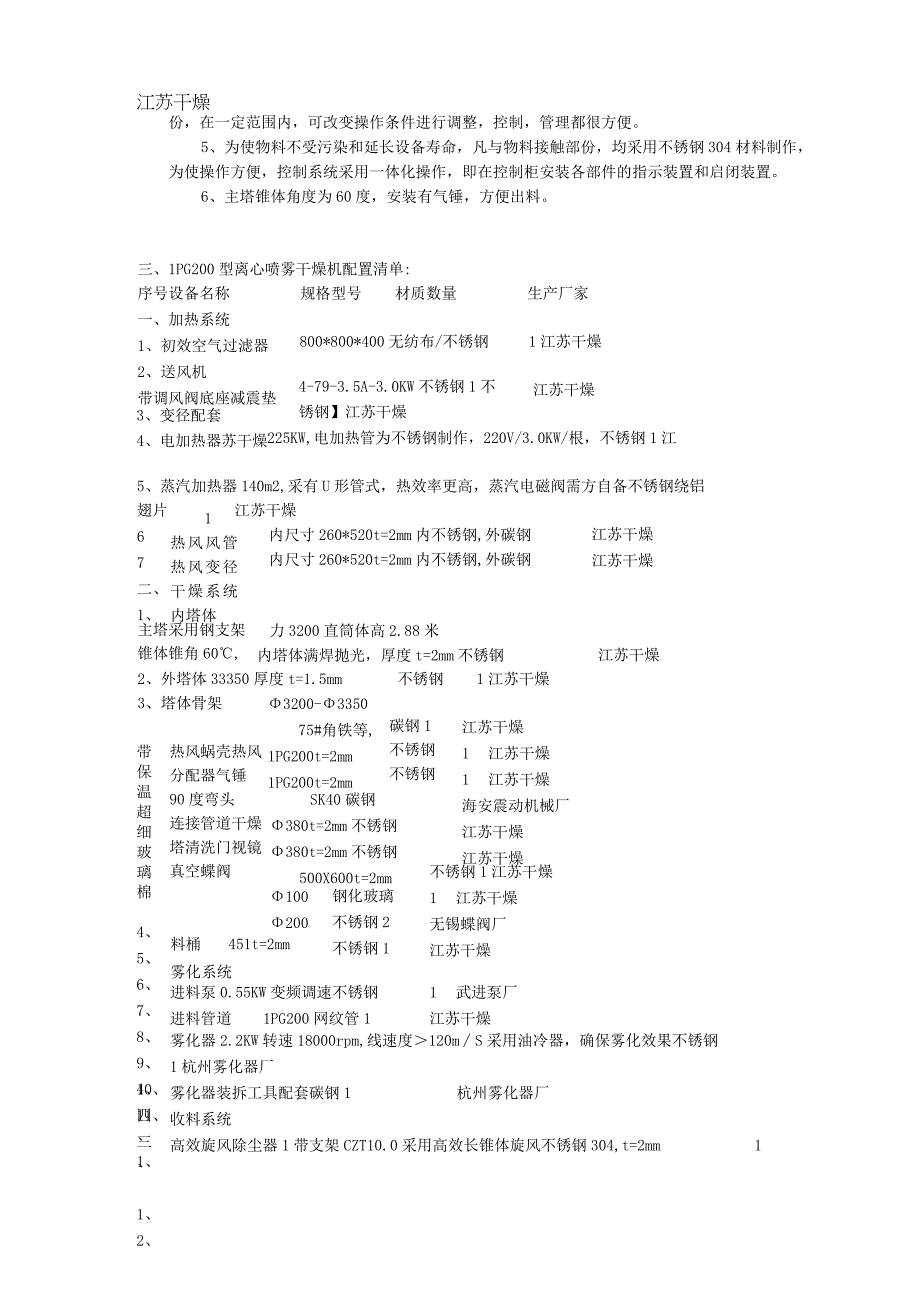 LPG200型糖精高速离心喷雾干燥机技术说明.docx_第3页