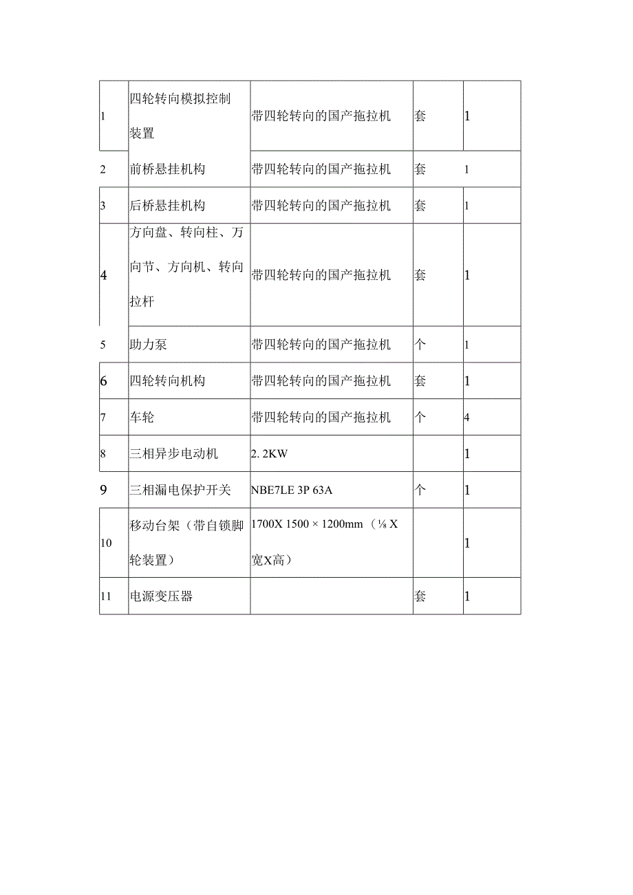 SGNJ22 拖拉机四轮转向系统实训台.docx_第3页