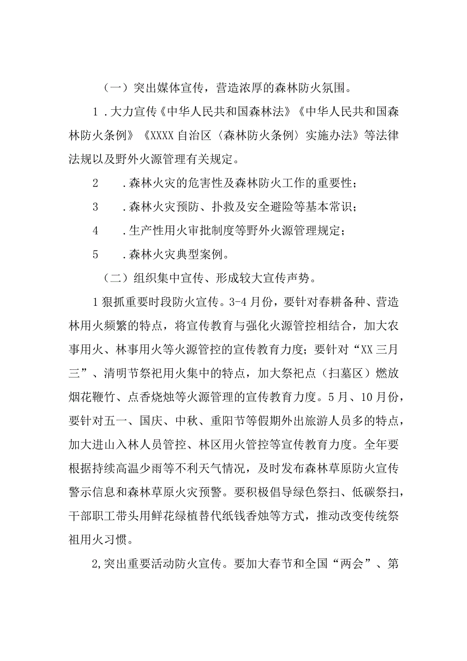 XX县2023年森林防火宣传活动工作方案.docx_第2页