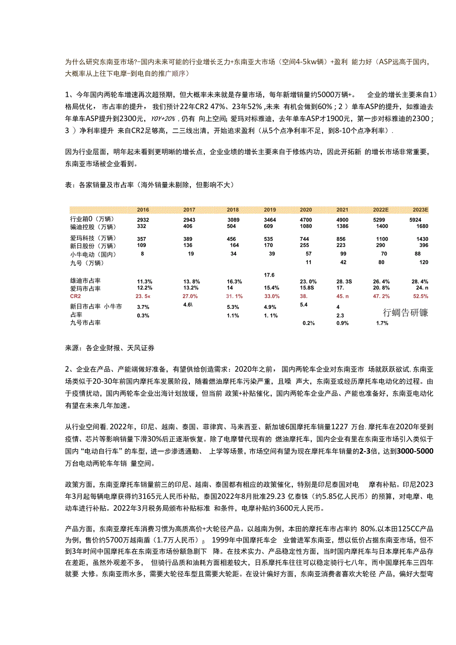 东南亚两轮车：供给与需求的共振企业加速出口步伐.docx_第1页