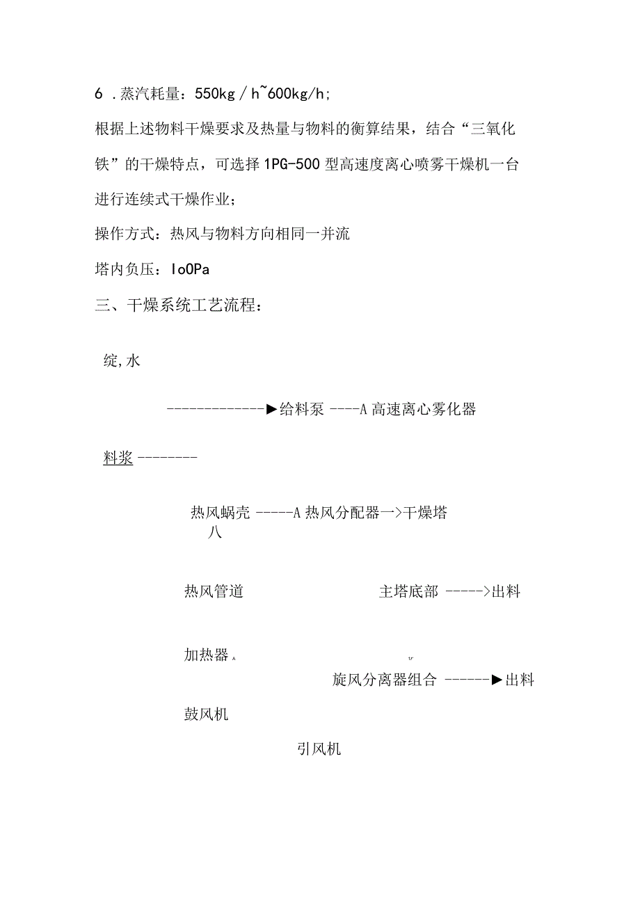 三氧化铁LPG500离心喷雾干燥设备技术方案.docx_第2页