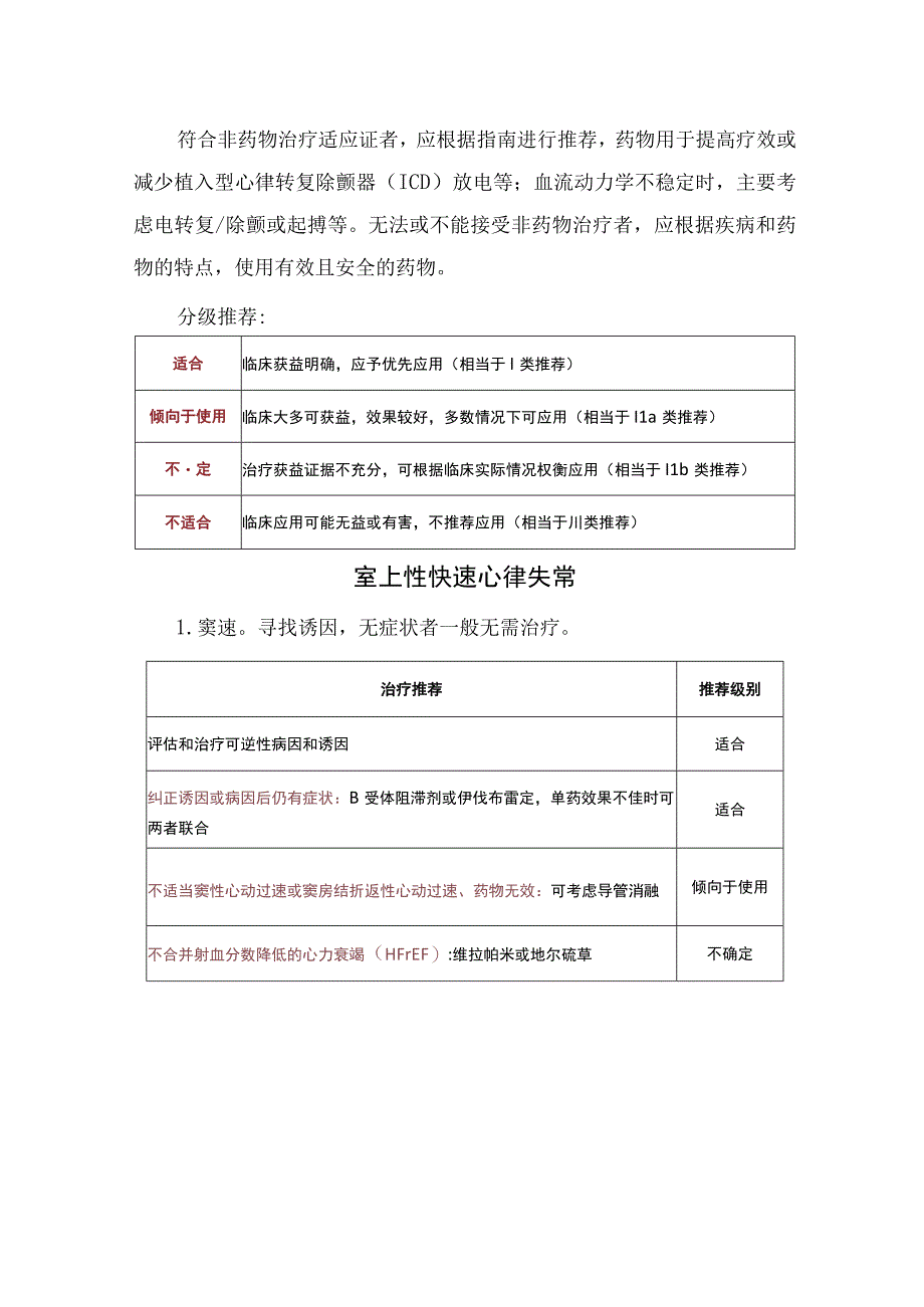 临床抗心律失常药物治疗原则室上性快速心律失常室性心律失常室上性快速心律失常等疾病治疗要点及治疗措施.docx_第2页