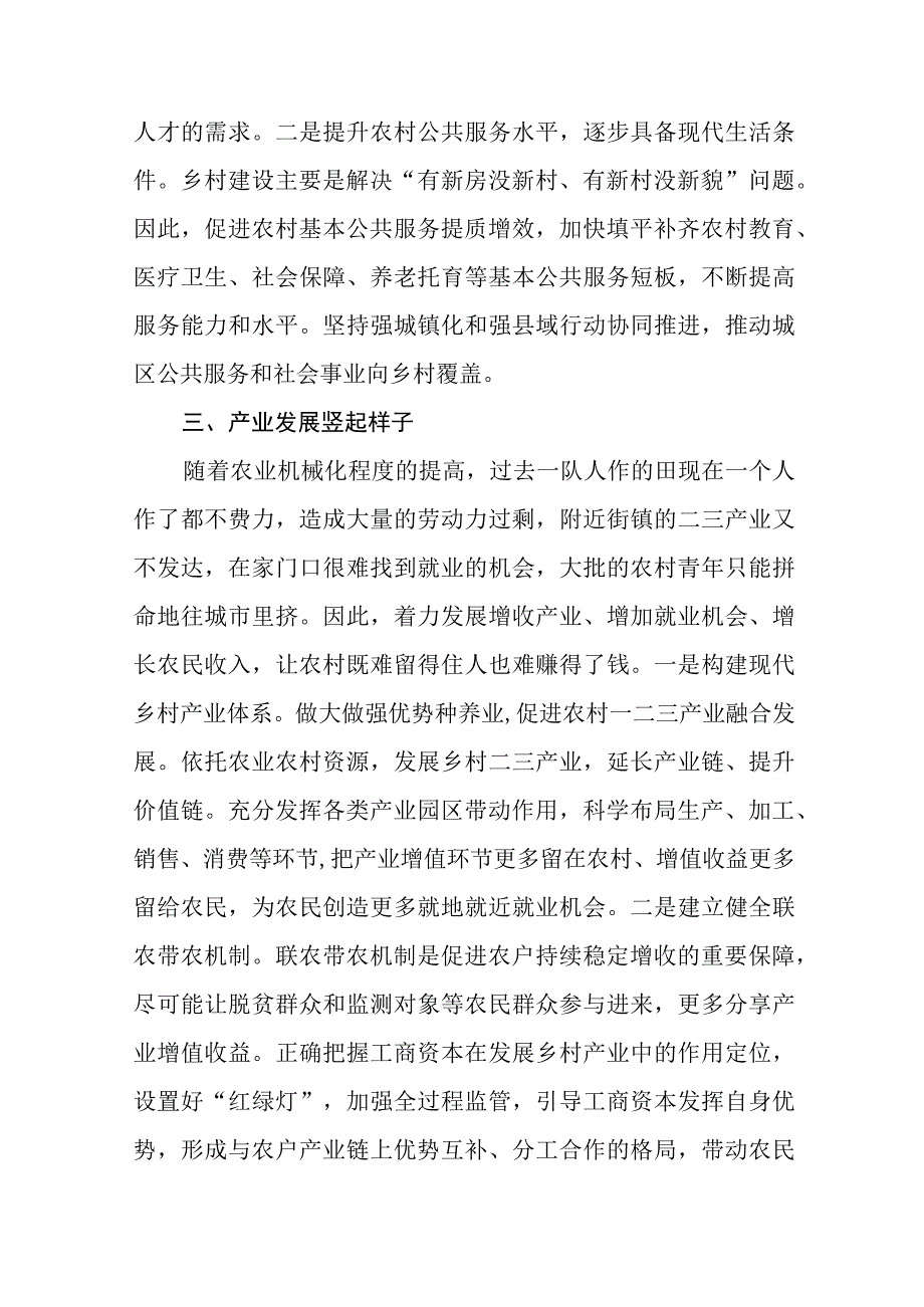 乡村振兴践行党的二十大精神心得体会七篇.docx_第3页