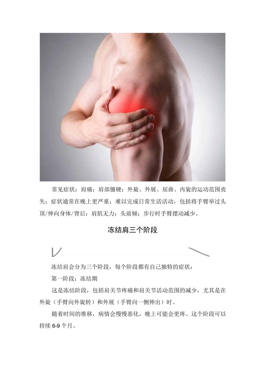 临床冻结肩疾病病理机制临床症状疾病发病阶段发病因素治疗肌肉关节法氏囊影响治疗及缓解冻肩运动动作.docx_第3页