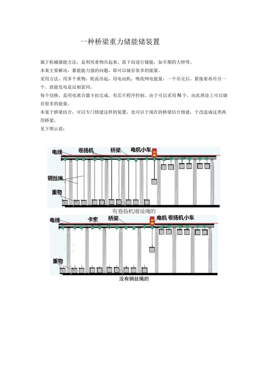 一种桥梁重力储能储装置.docx_第1页