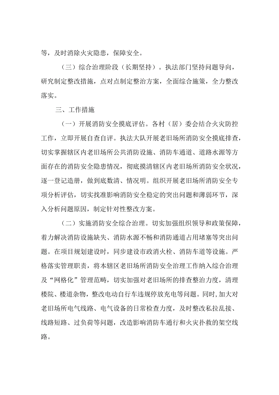 XX镇老旧场所消防安全专项治理实施方案.docx_第2页