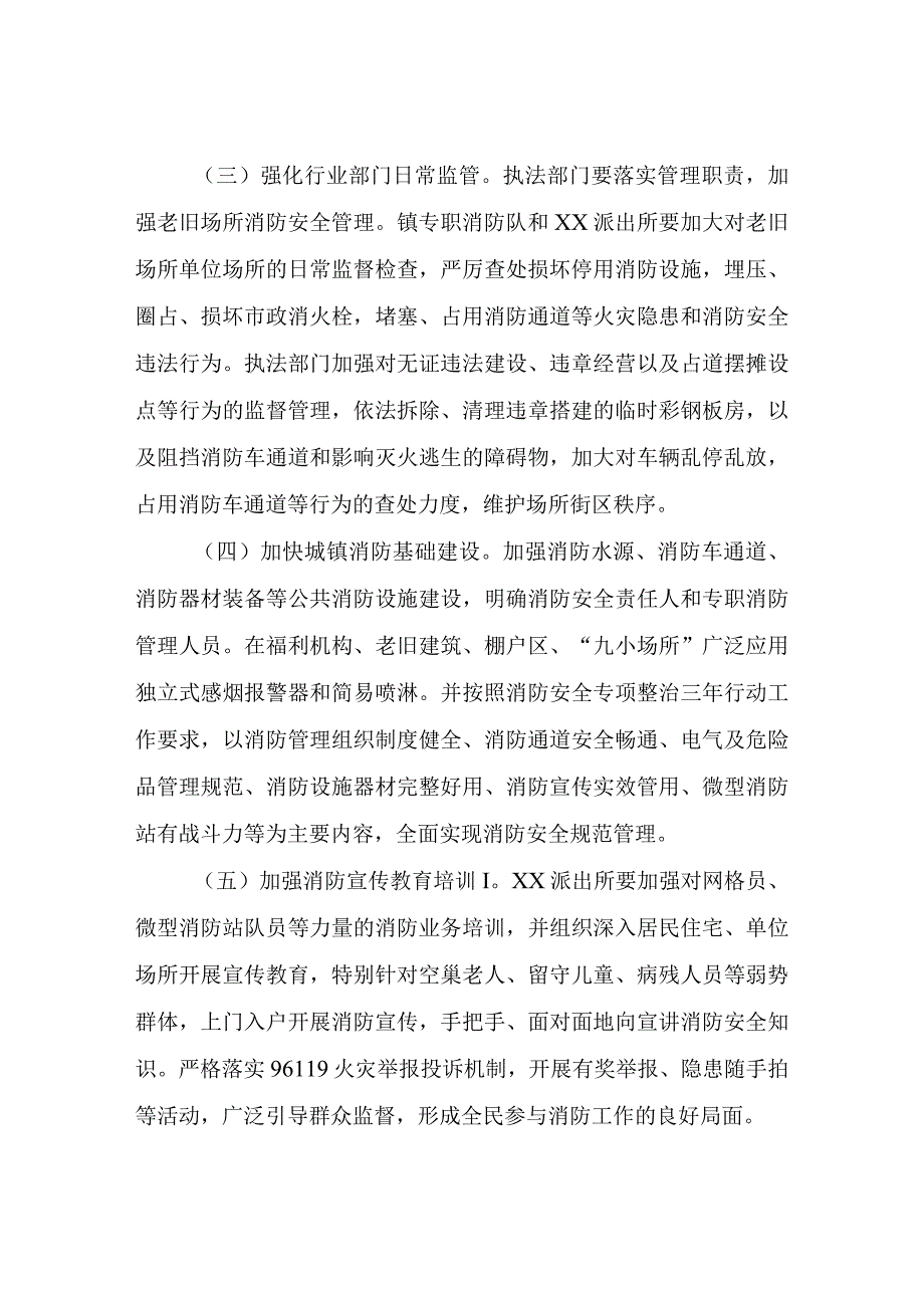 XX镇老旧场所消防安全专项治理实施方案.docx_第3页