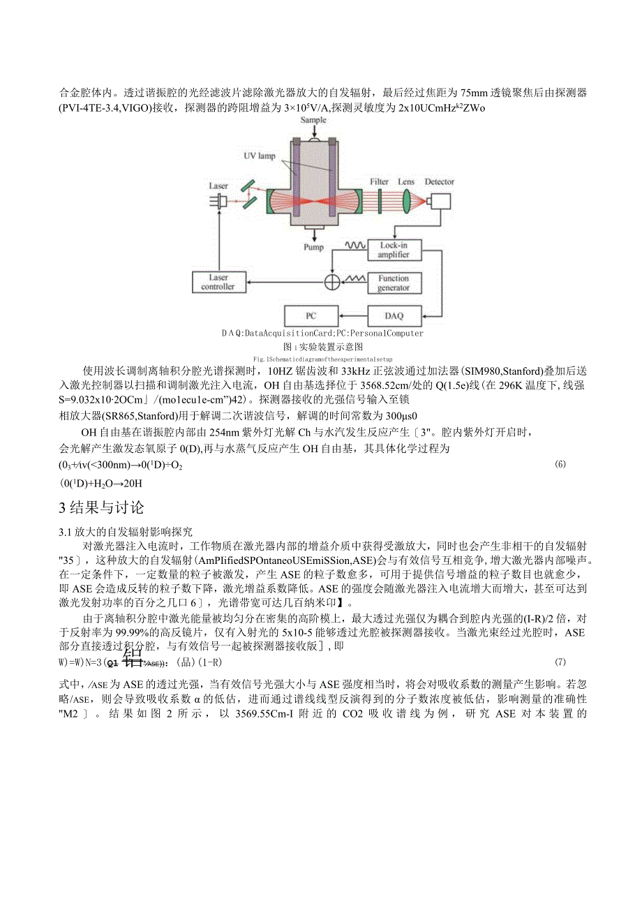 中红外波长调制离轴积分腔输出光谱技术应用于OH自由基高灵敏度探测研究_WORD.docx_第3页