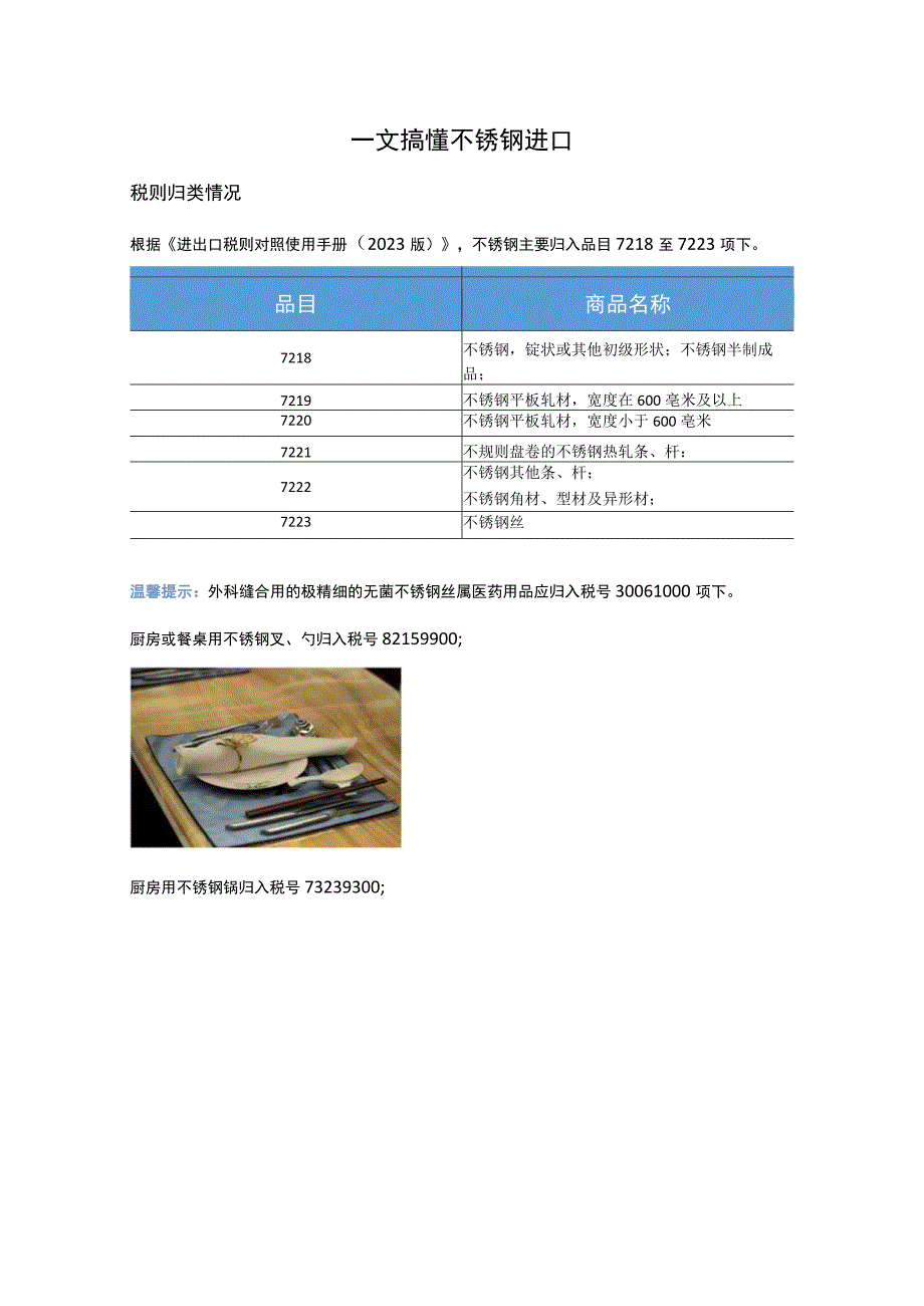 一文搞懂不锈钢进口.docx_第1页