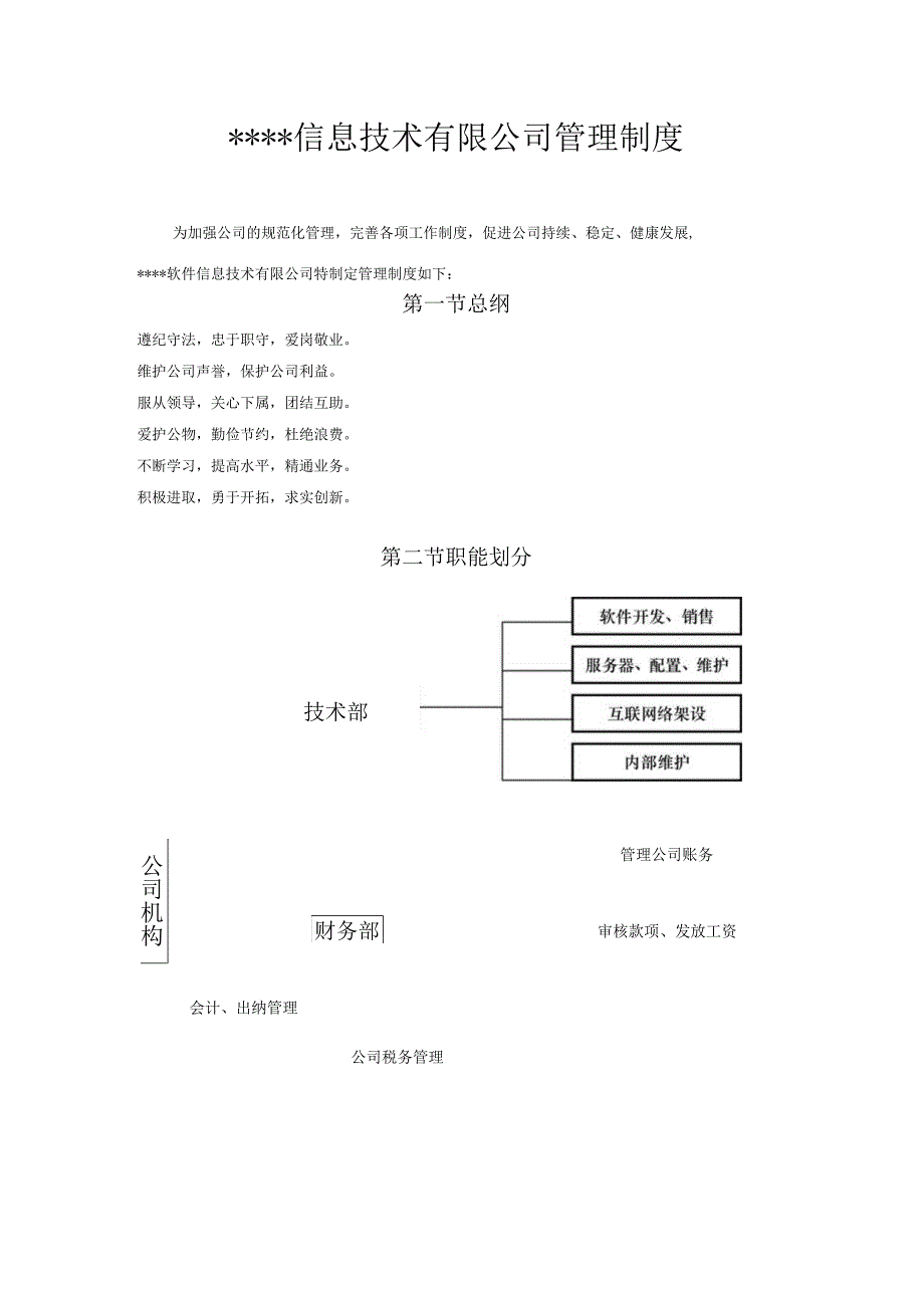 信息技术公司管理制度大全(1).docx_第1页