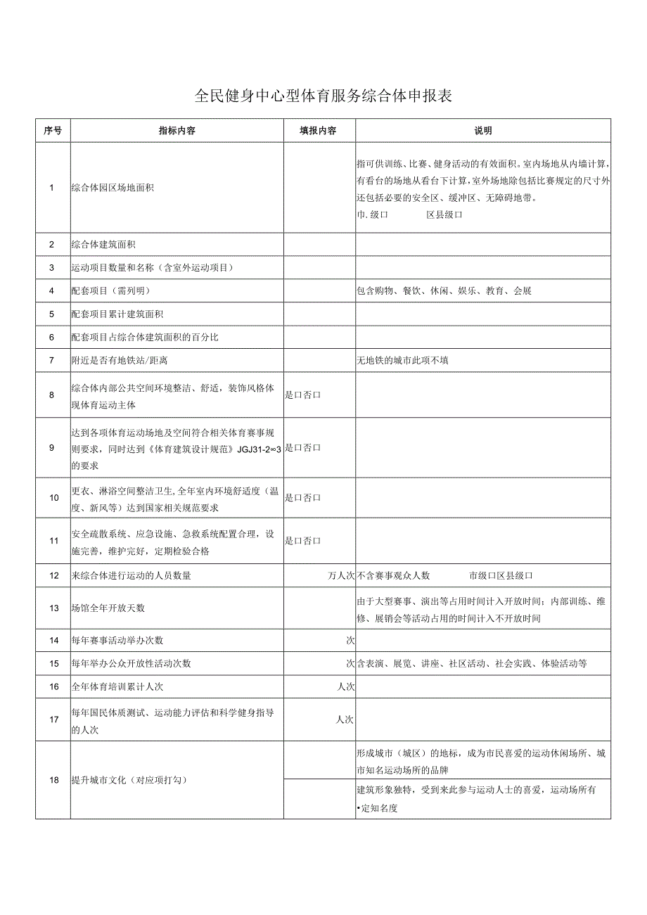 全民健身中心型体育服务综合体申报表.docx_第1页