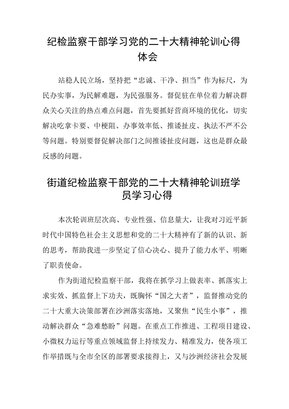 纪检监察学习党的二十大精神心得体会(精选三篇).docx_第3页