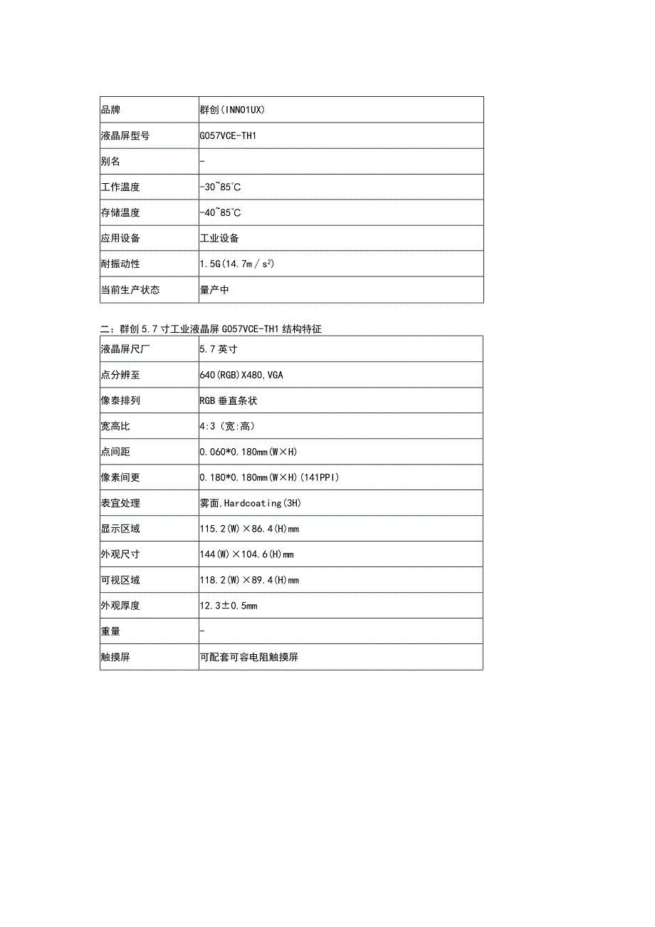 群创2023年推出57寸工业液晶屏G057VCETH1.docx_第2页