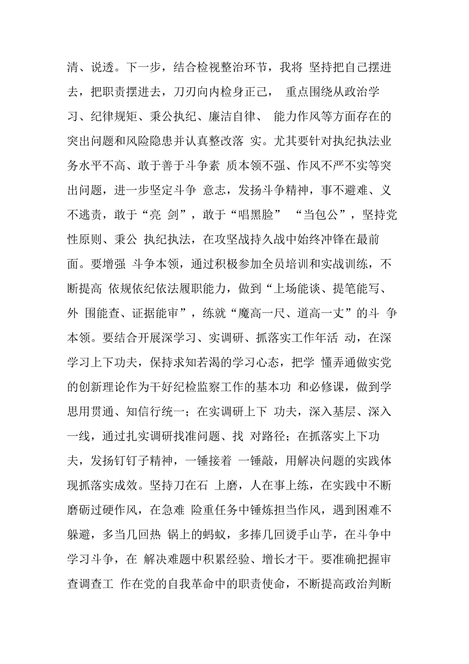 纪检监察干部在纪检监察干部队伍教育整顿学习交流会上的研讨发言材料参考范文.docx_第3页