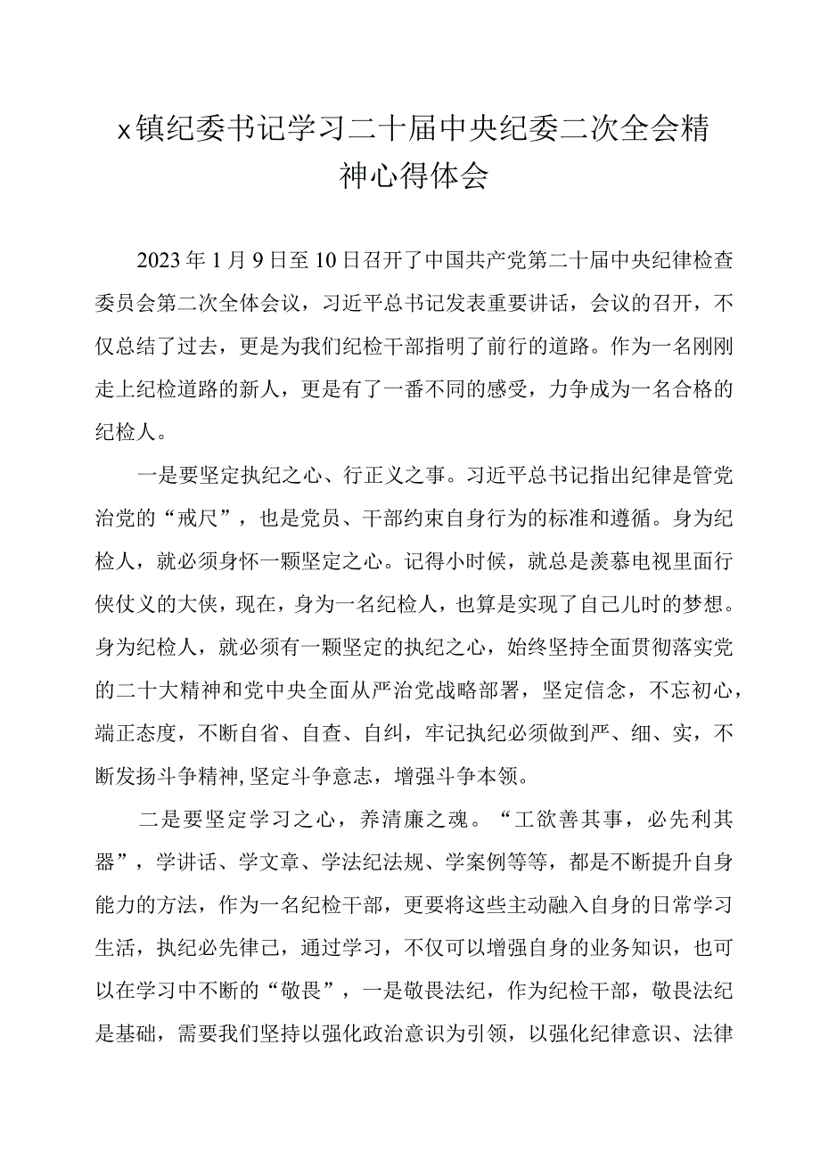 纪检监察干部学习二十届中央纪委二次全会精神心得体会十篇.docx_第3页