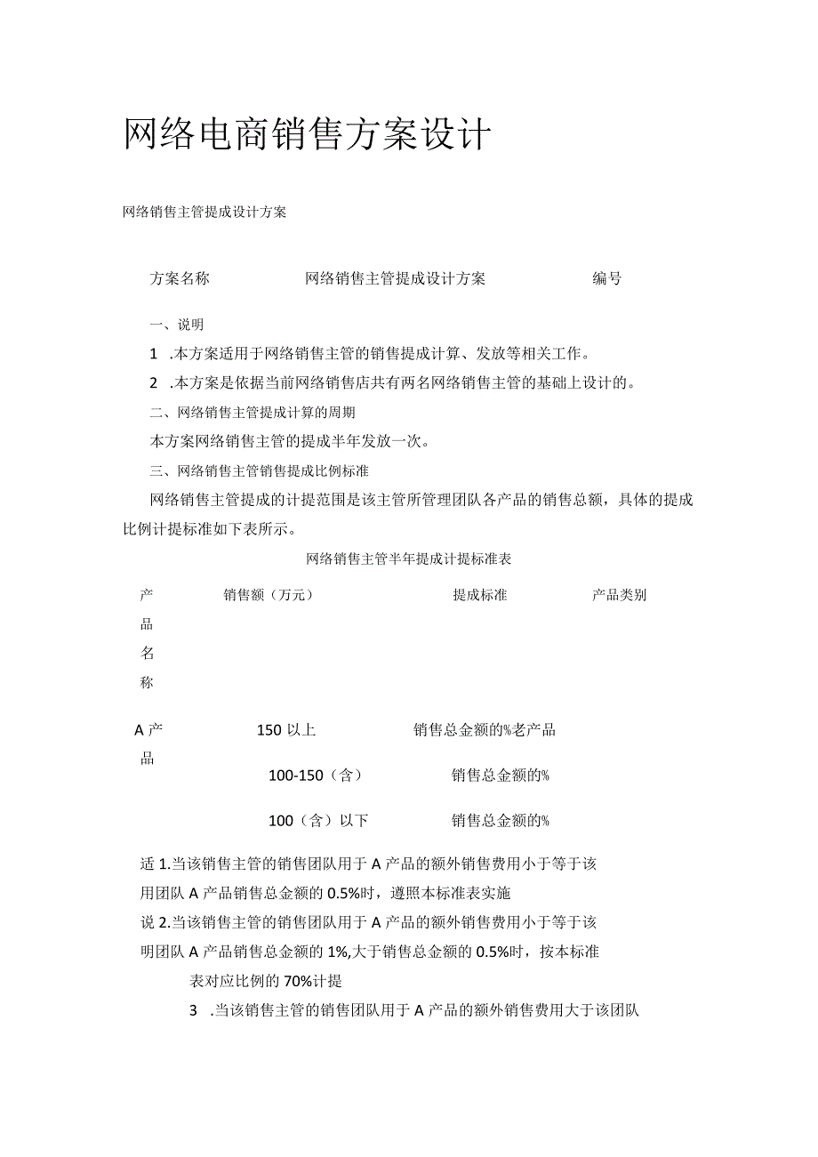 网络电商销售方案设计.docx_第1页