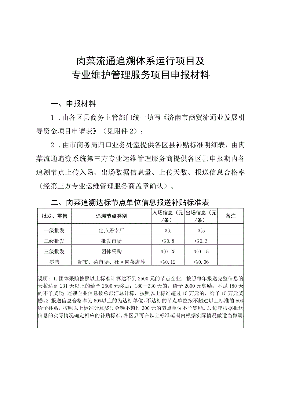 肉菜流通追溯体系运行项目及专业维护管理服务项目申报材料.docx_第1页