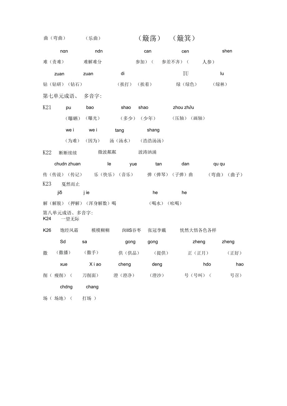 六年级上册成语和多音字归类.docx_第3页