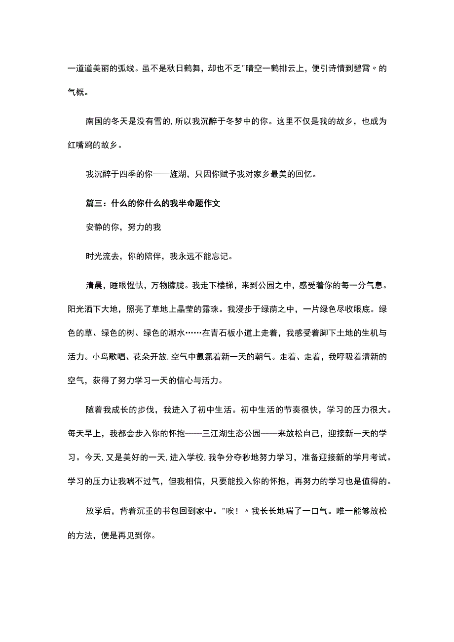 关于初中什么的你什么的我半命题作文600字初中范文.docx_第3页