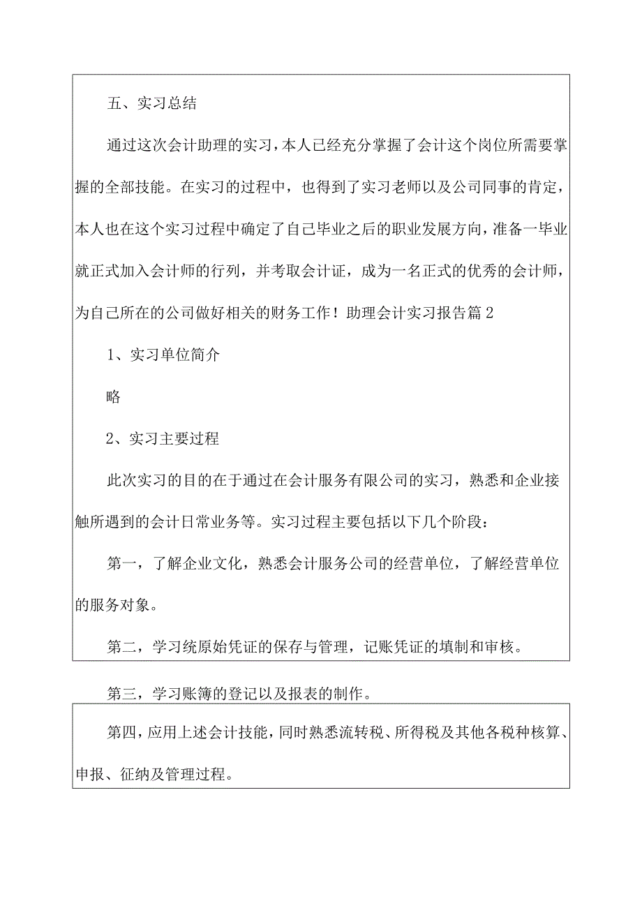 关于助理会计实习报告汇编范文5篇.docx_第3页